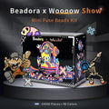 Beadora & Woooowshow 2.6mm Perler Beads DIY Kit – 48 Colors, 24000 Beads, 32 Pattern Designs, Complete Creative Craft Set